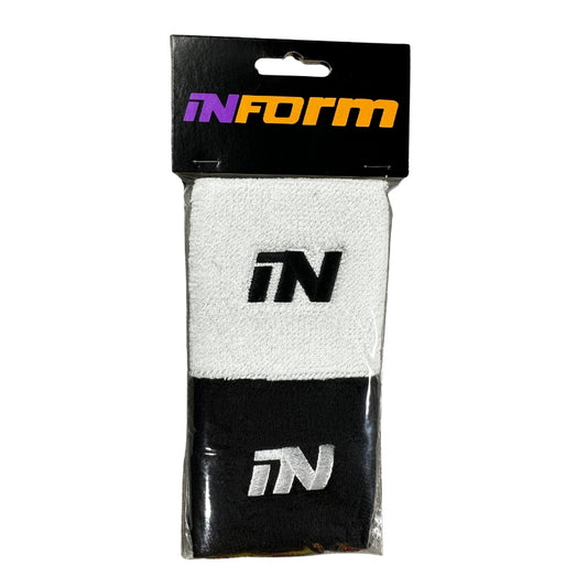 Inform Wristband Short Twin Pack Black White